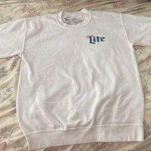 Vintage miller lite crewneck long sleeve shirt